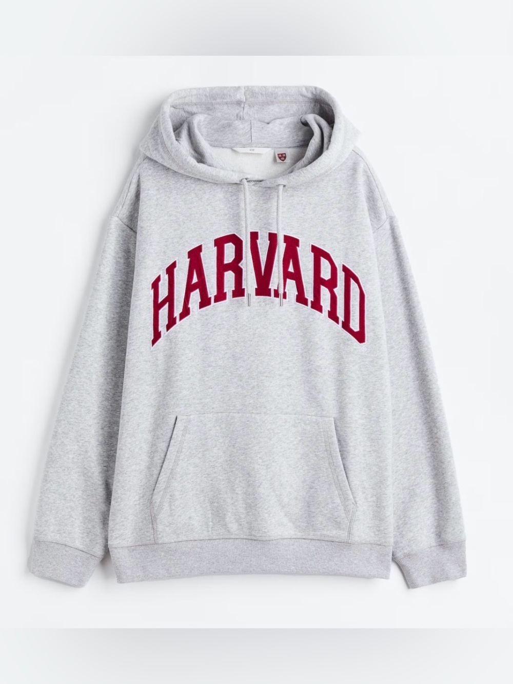 H&M Harvard Sweatshirt Hooodie Grey Marl Size Small